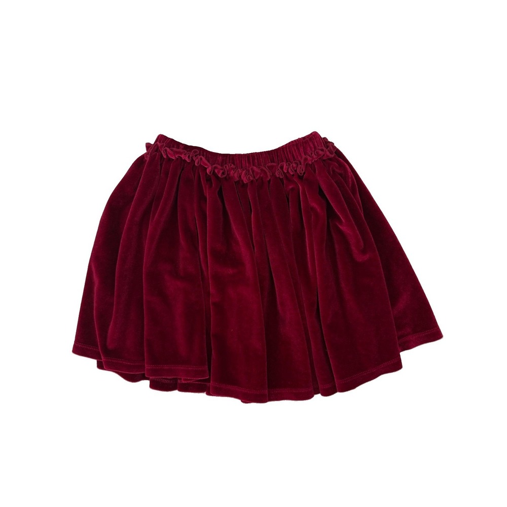 Pink Chicken Red Velvet Mini Skirt Girls Size 5 Holiday Party Christmas Preppy